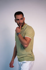 Open Collar-Olive