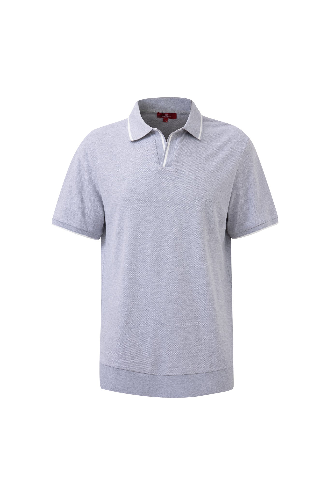 open collar -Light-Gray