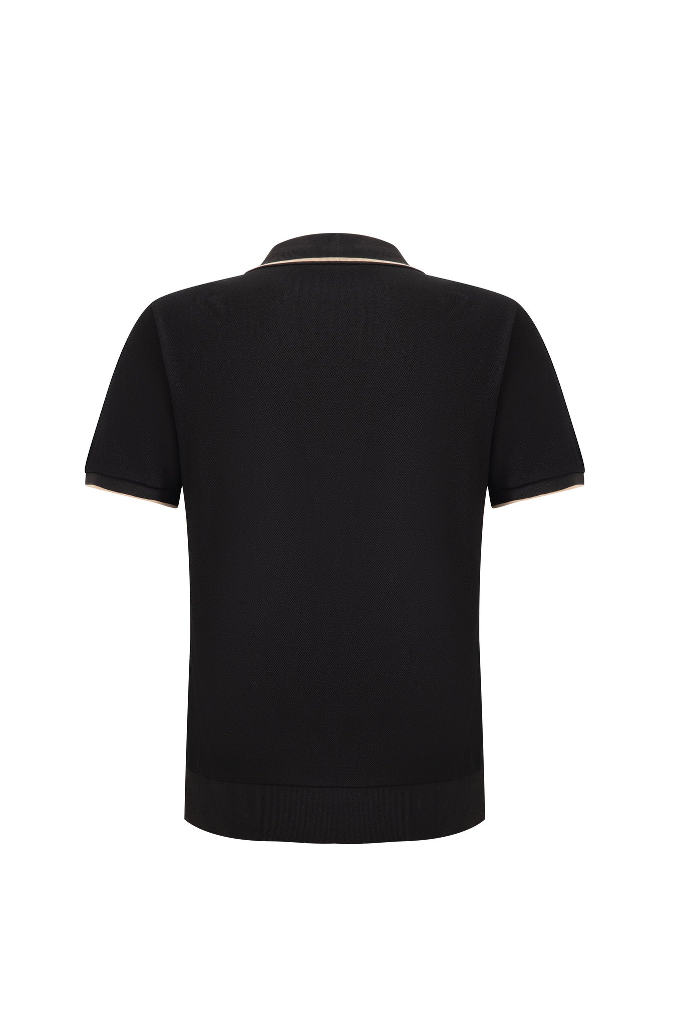 open collar -Black