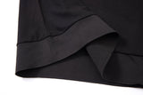open collar -Black