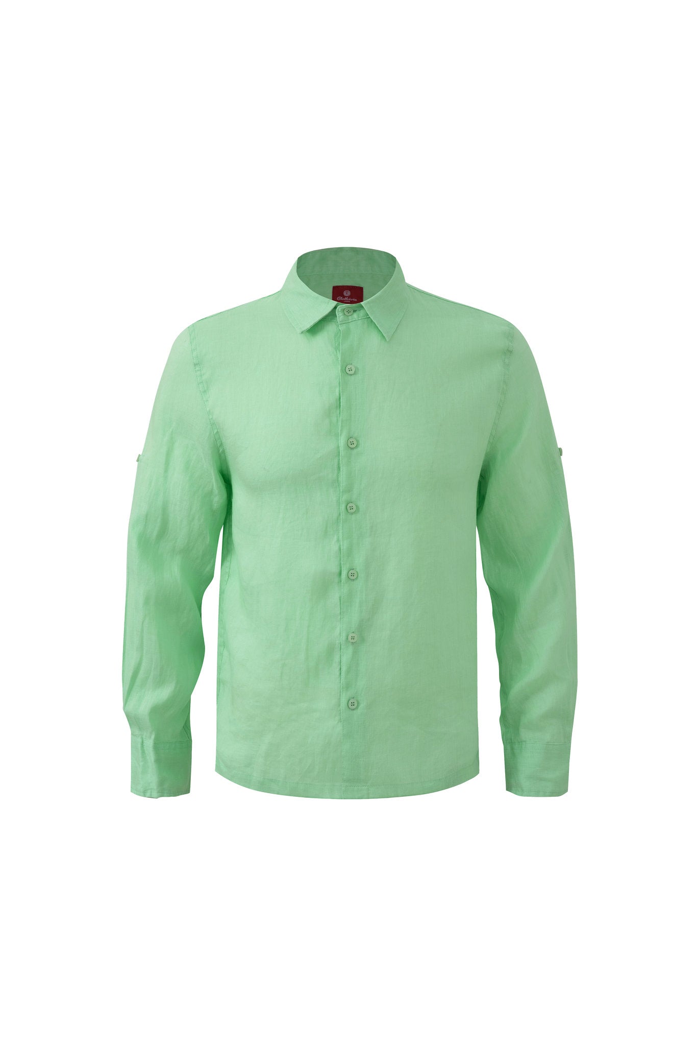 Linen Long Sleeves-Pastel-Mint