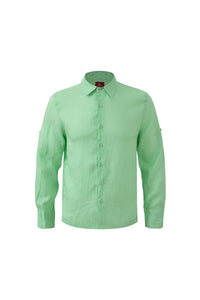 Linen Long Sleeves-Pastel-Mint