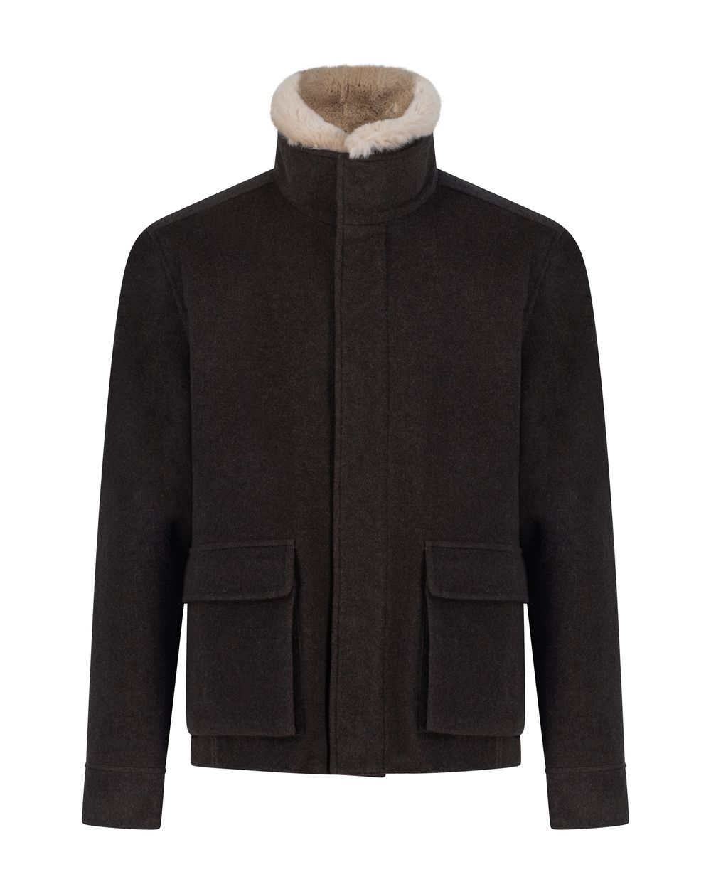 جاكيت تورينو صوف - بني ترابي