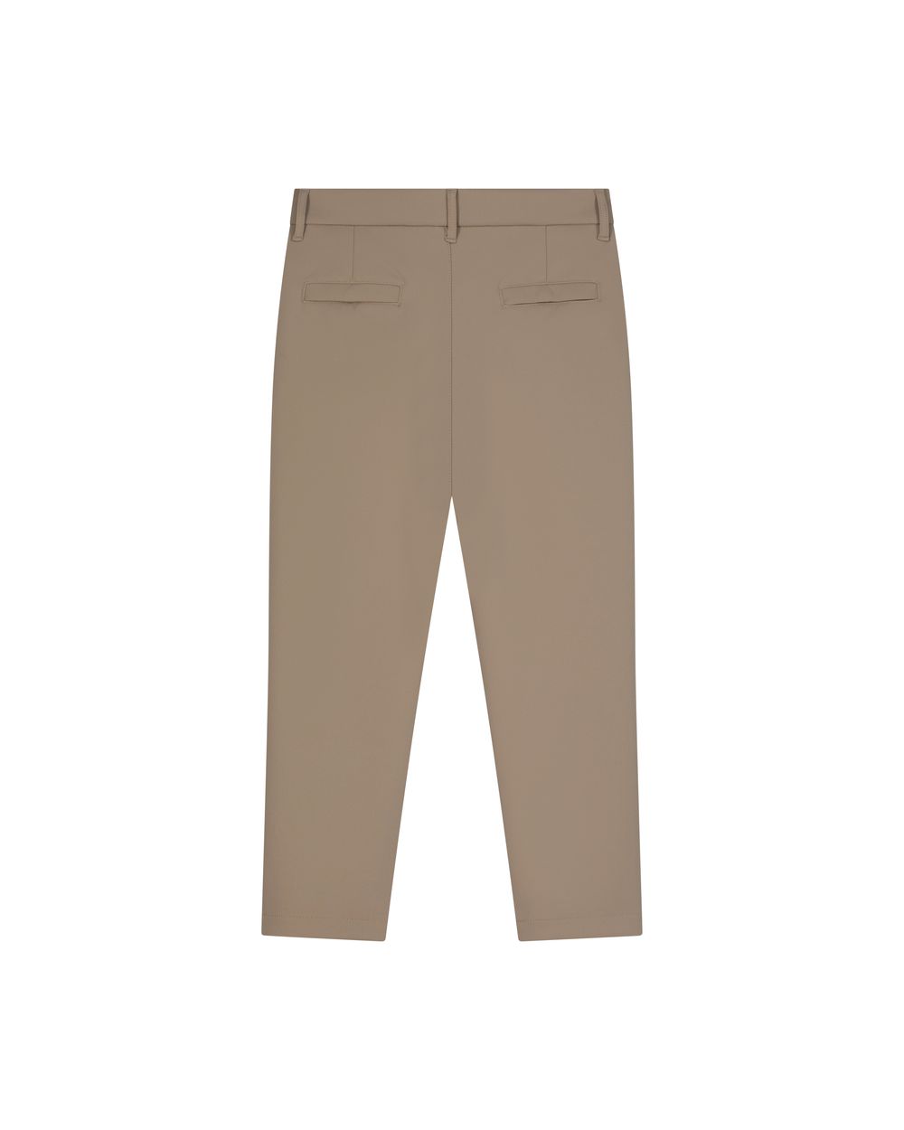 Kid's compact nylon trousers camel beige