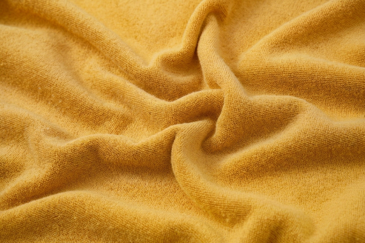 Towel hoodie yellow