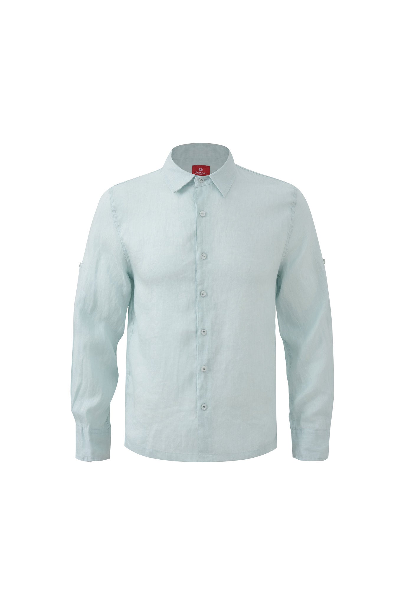 Linen Long Sleeves-Baby-Blue