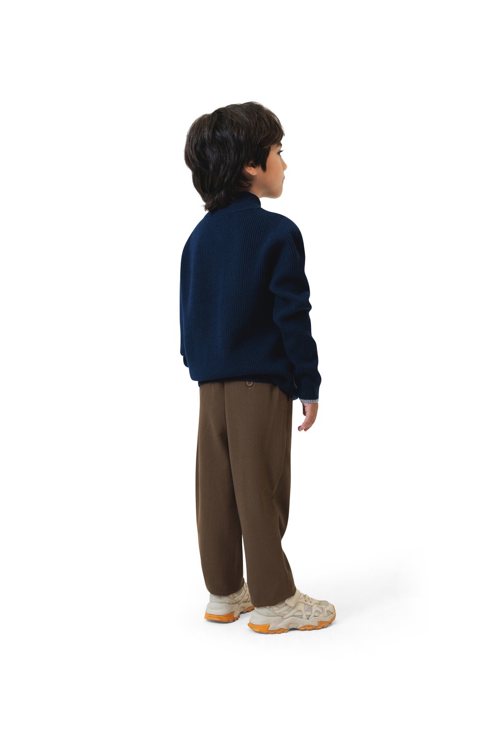 Kid's tailored  trousers coffee bean