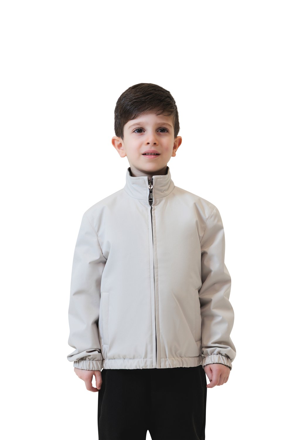 Kid's regent reversible bomber velvet sage