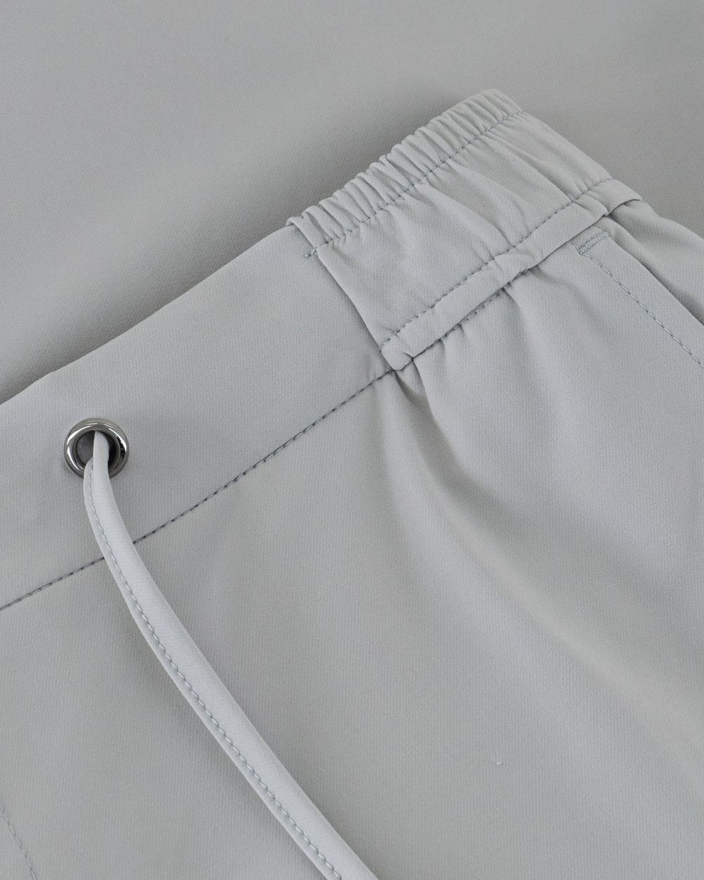 Soft weave nylon trouser mist grey