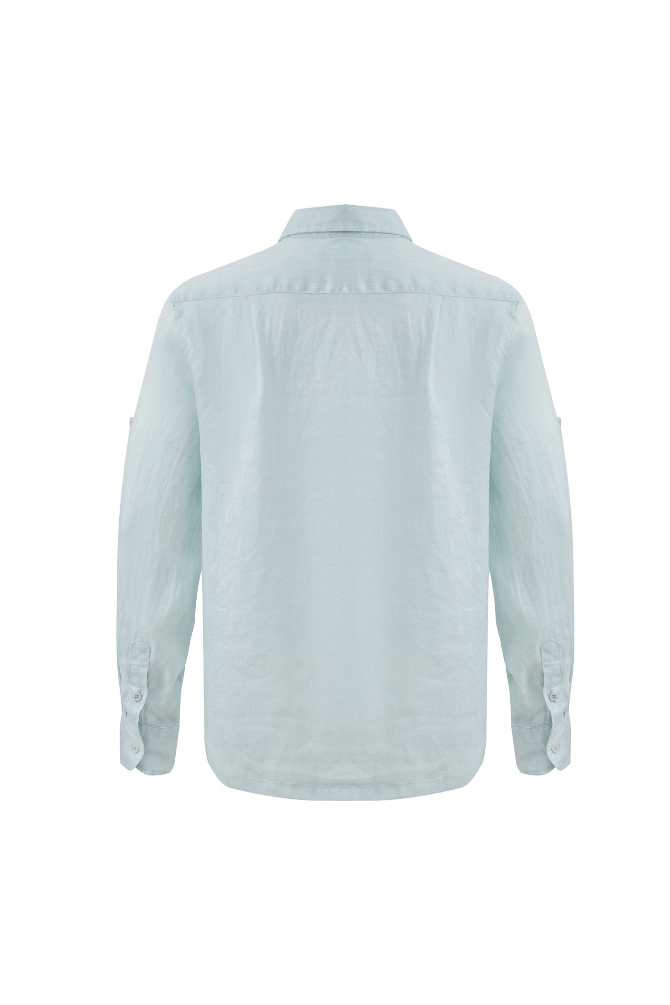 Linen Long Sleeves-Baby-Blue