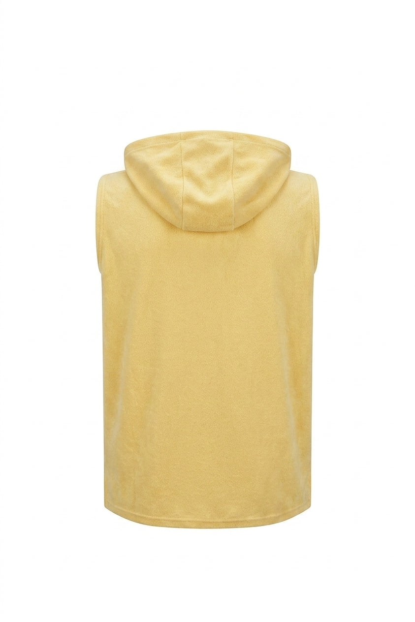 Towel hoodie yellow
