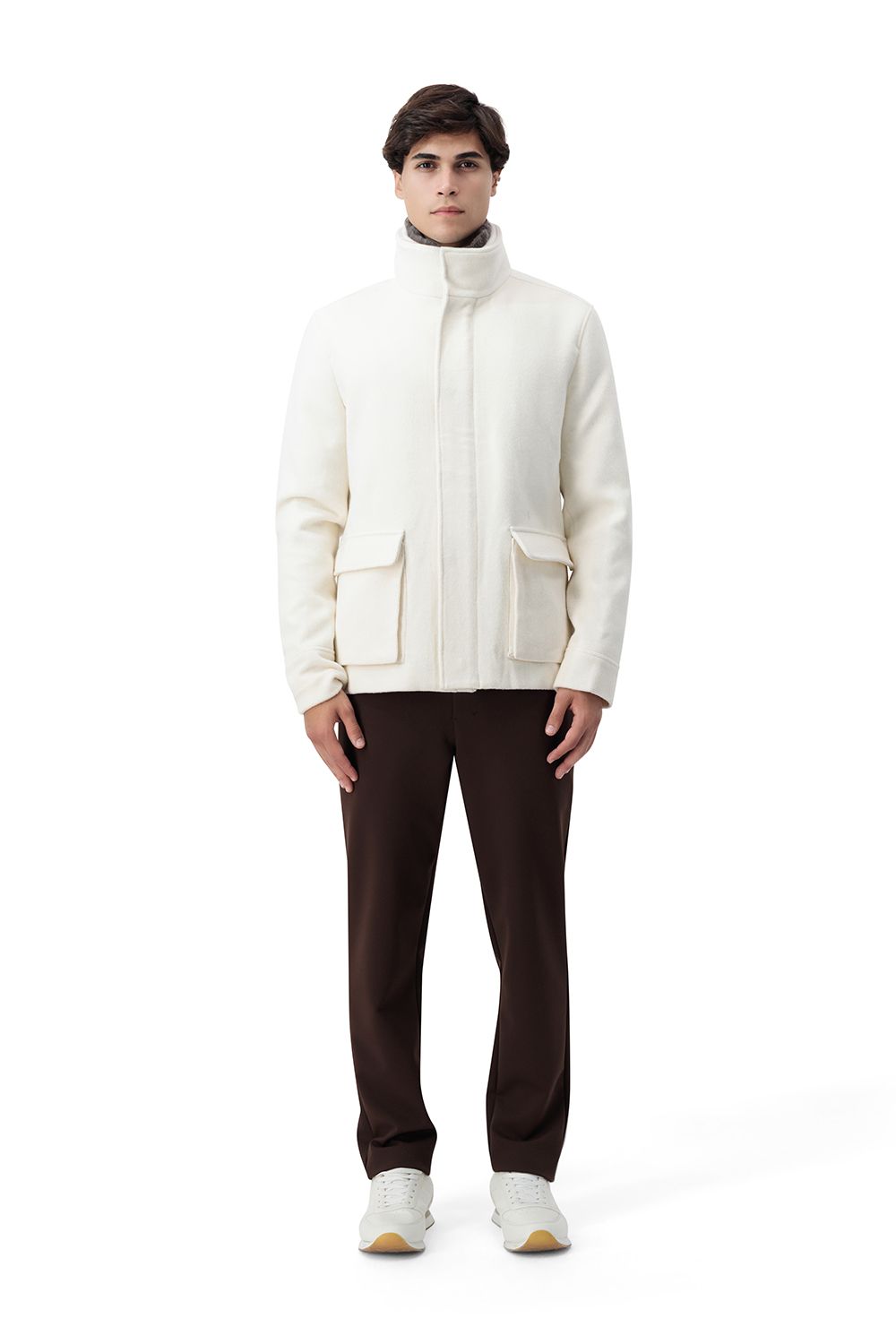 جاكيت تورينو صوف - أبيض كريمي