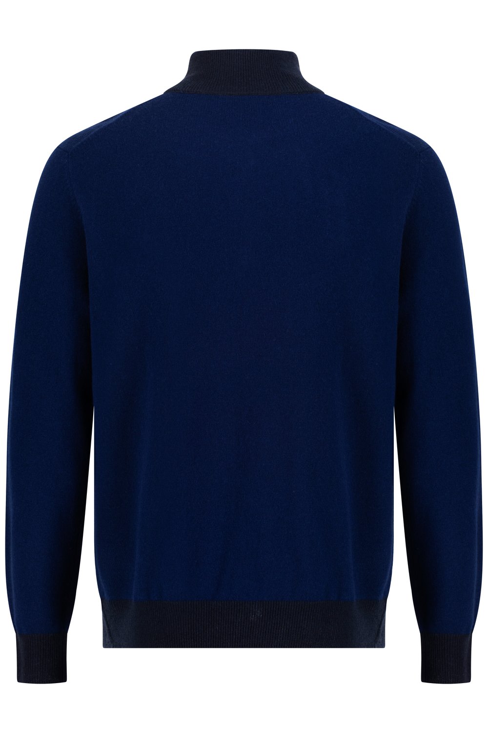 Half zip merino wool sweater bay 
 dark ink