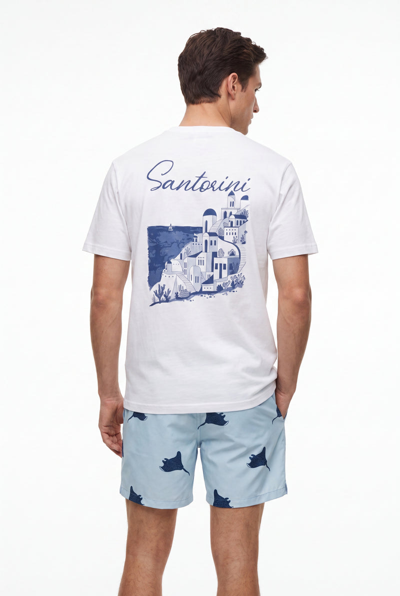 T-shirt-Santorini Summer T-Shirt
