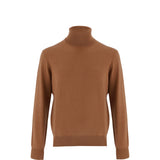 Cashmere High Neck-Brown