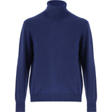 Cashmere High Neck-Navy