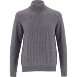 Cashmere Quarter Zip-Grey