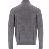 Cashmere Quarter Zip-Grey