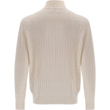 Cashmere Quarter Zip-Ivory