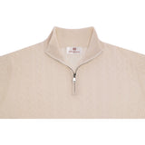 Cashmere Quarter Zip-Ivory