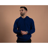 Cashmere Hoodie-Navy