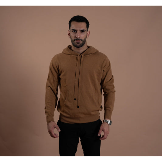 Cashmere Hoodie-Brown