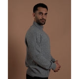 Cashmere Quarter Zip-Grey