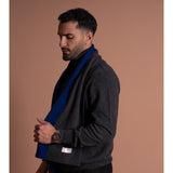 Cashmere Scarf-Navy/Charcoal