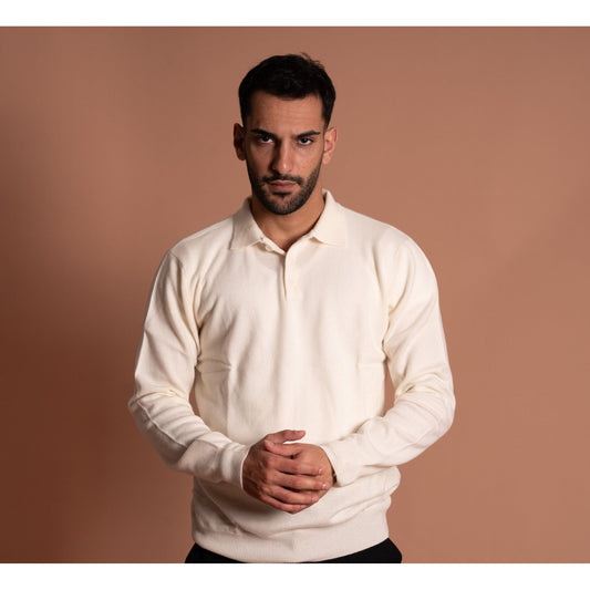 Cashmere Polo-Ivory