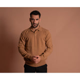 Cashmere Polo-Brown