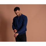 Cashmere Polo-Navy