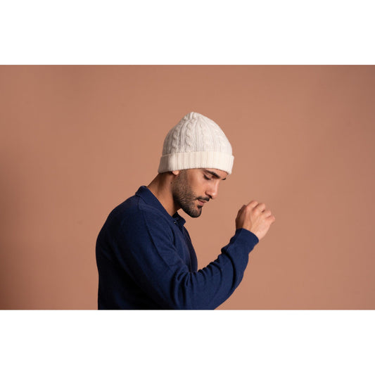 Cahmere Beanie-Ivory