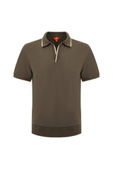 Open collar-Olive