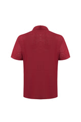 polo linen -Burgundy