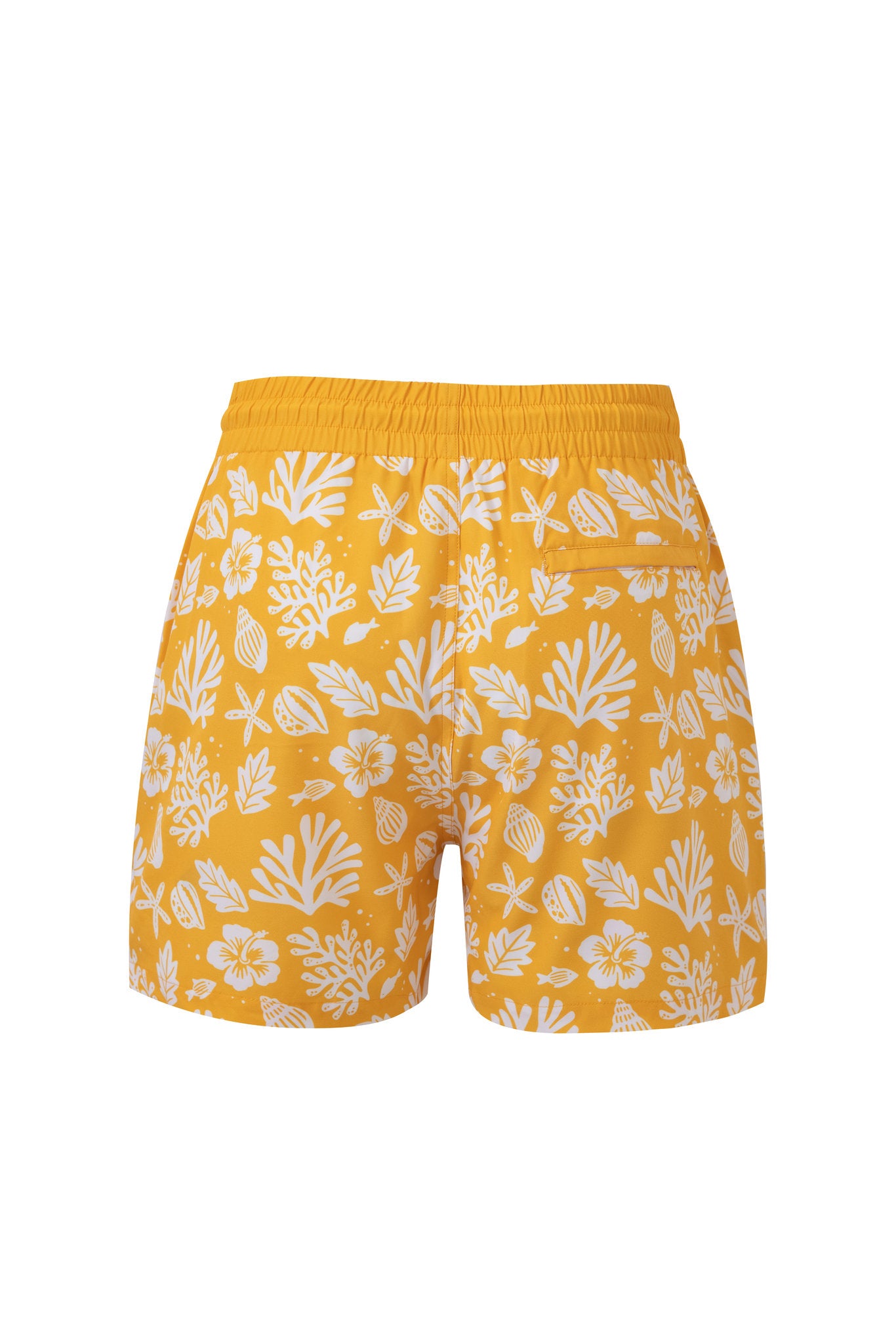 Sea Leaves Swim Short -Yellow