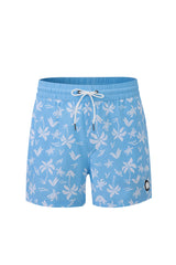 Aqua Palms Swim Shorts -Sky-Blue