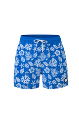 Sea Leaves Swim Short -Blue