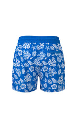 Sea Leaves Swim Short -Blue