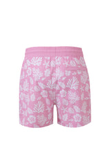 Sea Leaves Swim Short -Pink
