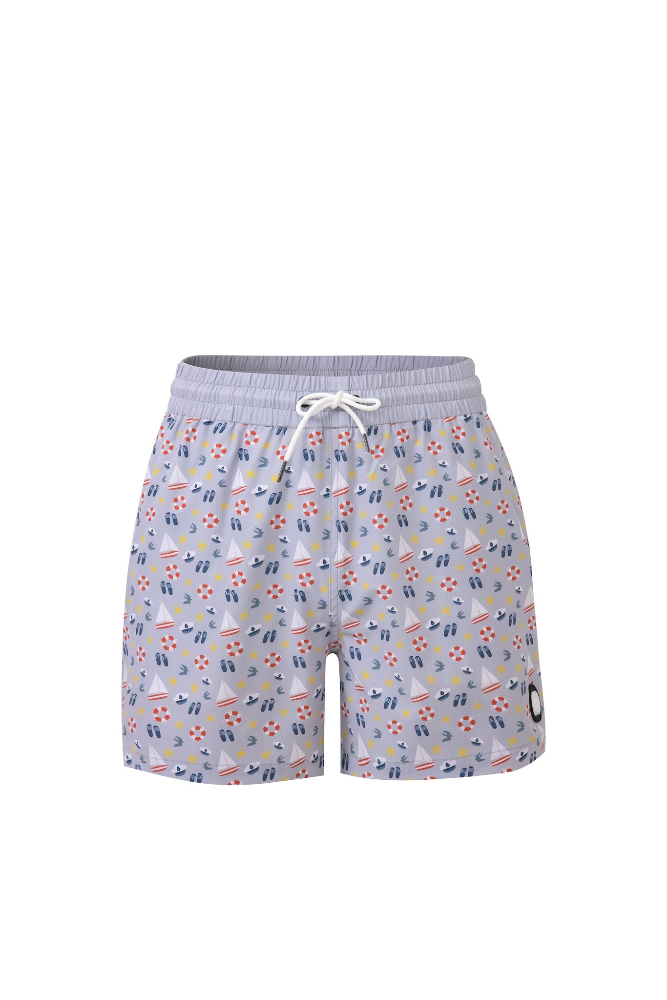 Nautical Swim Shorts -Gray
