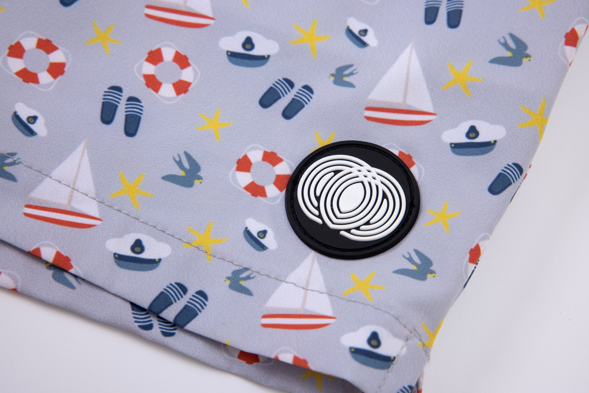 Nautical Swim Shorts -Gray