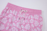 Sea Leaves Swim Short -Pink