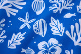 Sea Leaves Swim Short -Blue