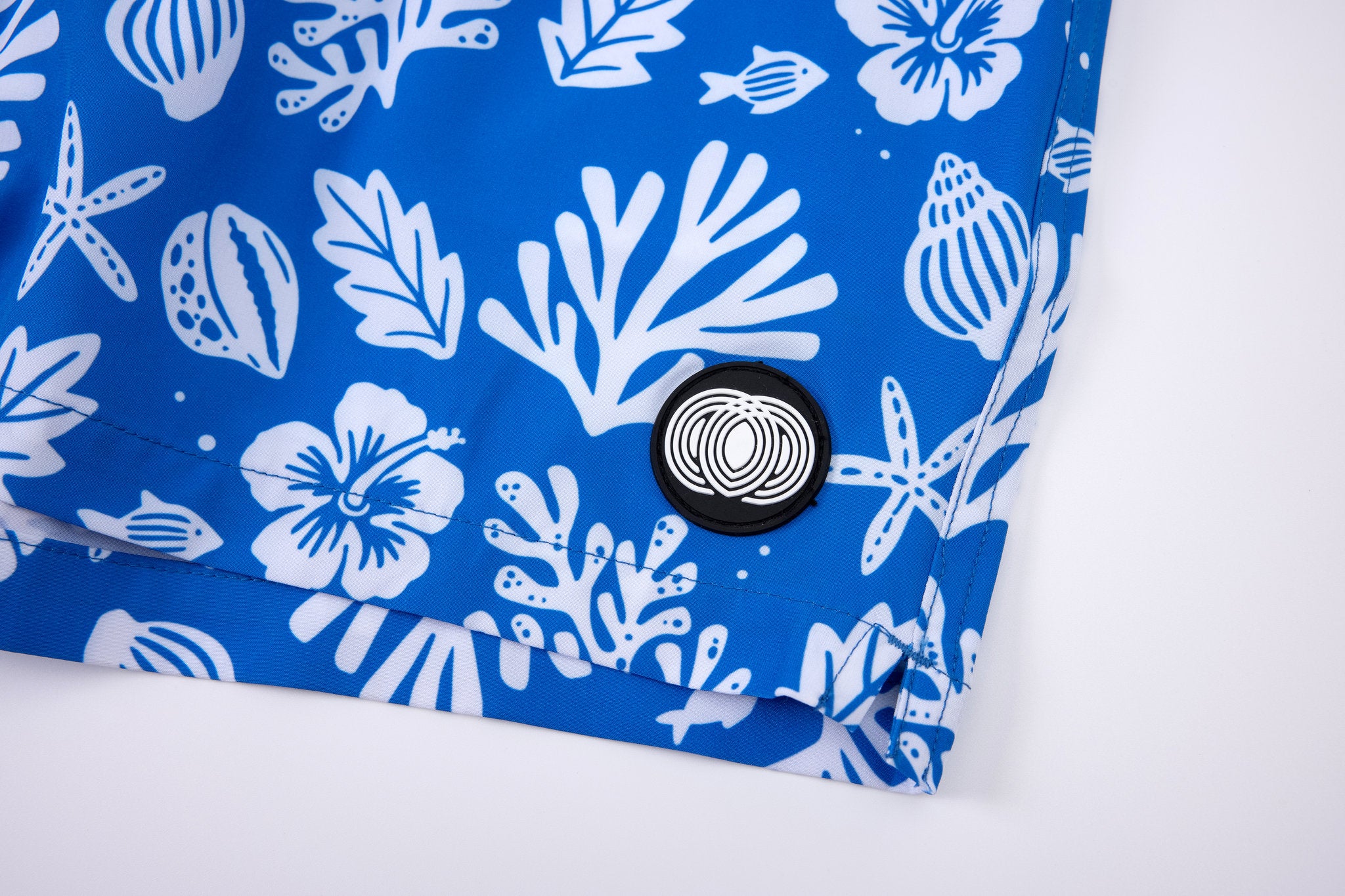 Sea Leaves Swim Short -Blue