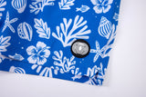 Sea Leaves Swim Short -Blue