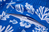 Sea Leaves Swim Short -Blue