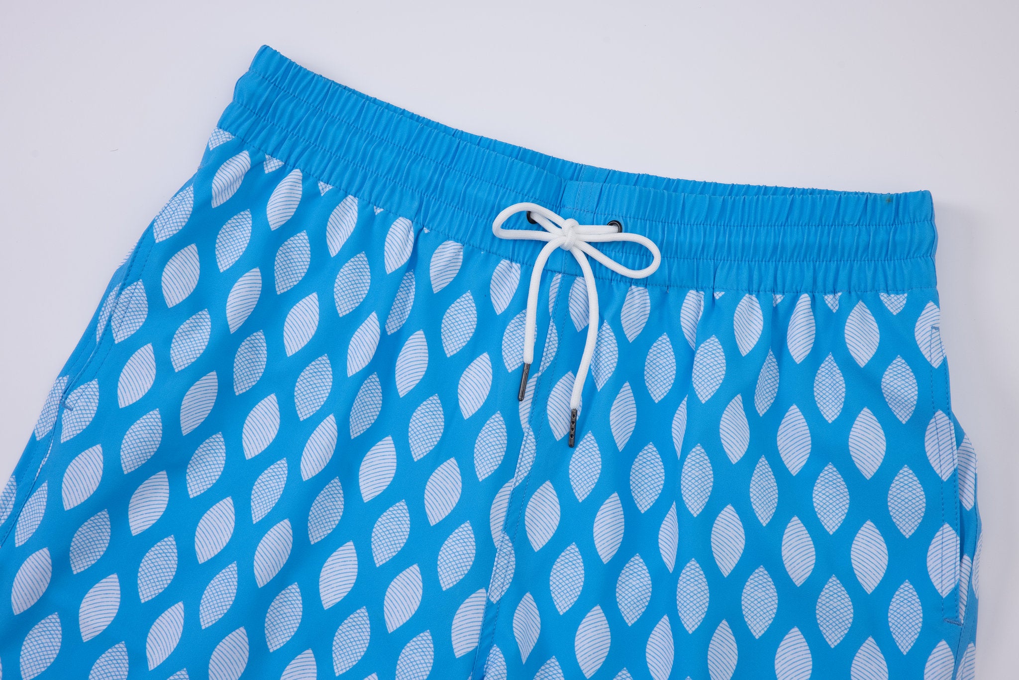 Azure Wave Swim Shorts -Skyblue