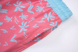 Aqua Palms Swim Shorts -Blue/Pink