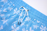 Aqua Palms Swim Shorts -Sky-Blue