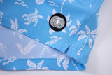 Aqua Palms Swim Shorts -Sky-Blue